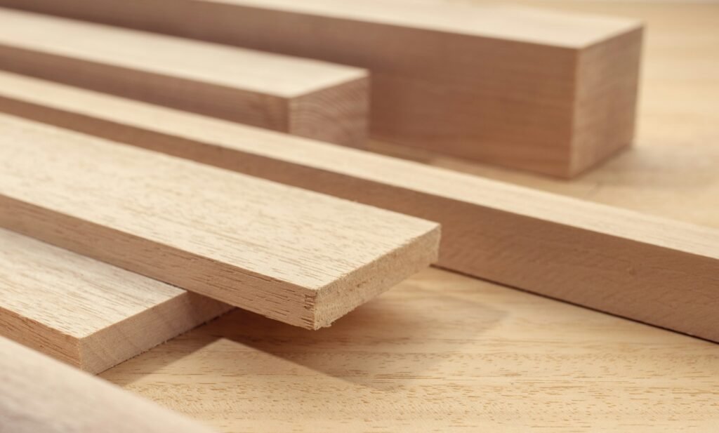 timber for carpentry close up